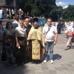 До Дня Хрещення Русі звершено молебень на Володимирській гірці